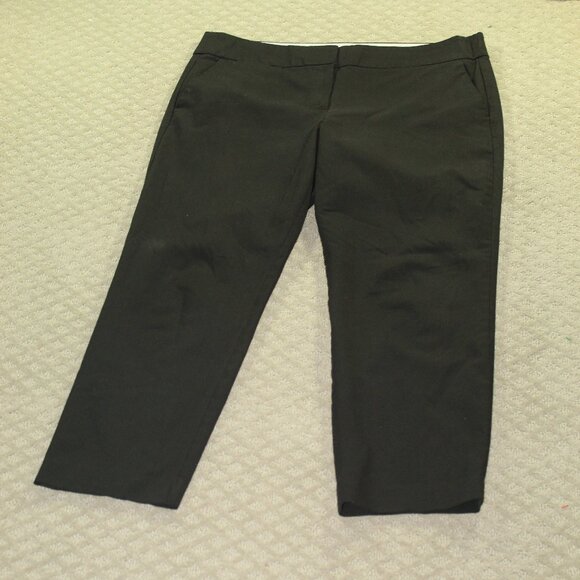 Loft Women’s Marisa Black Pants Size 14 Straight Leg Classic Dressy Comfort - Picture 2 of 8